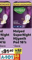MOLPED SUPERNİGHT HİJYENİK PED
